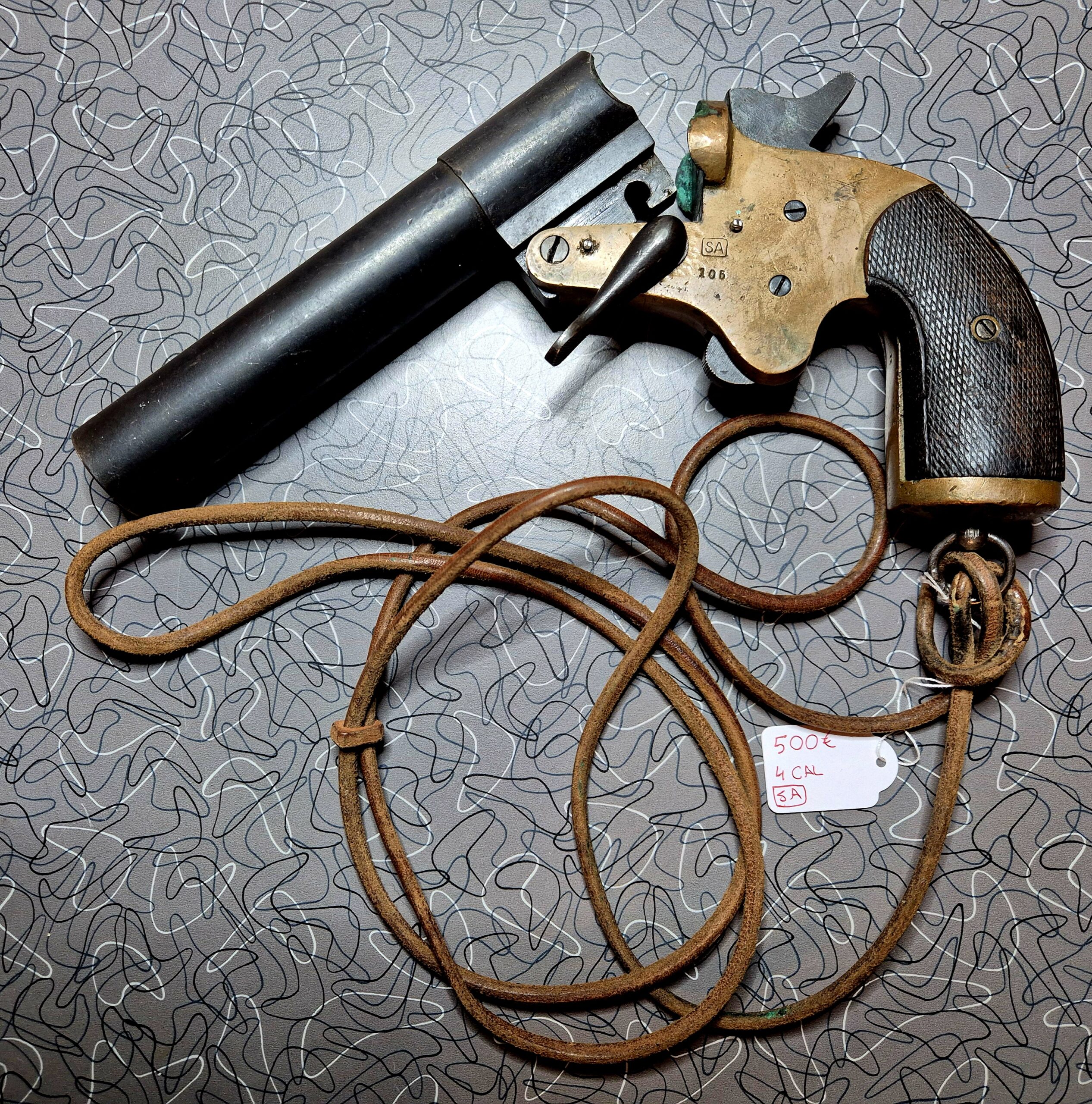 French WWI Model 1917 Flare Signal Pistol - Image 3